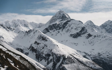 Mountains in Cordillera Blanca, Peru, South America