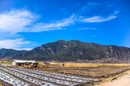 Farm by the countrysideの写真素材