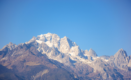 View of mountain ridgesの写真素材