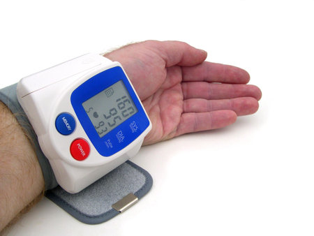 Wrist blood pressure cuff