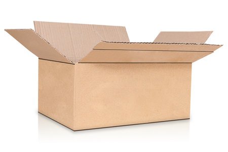 Large cardboard boxe open for delivery