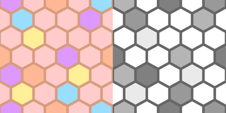 Set of seamless patterns. Repeatable graphic background.  Tileable swatches texture collection.  Textile ornament wallpaper. Vector illustration design.のイラスト素材