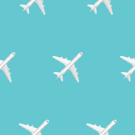 Repeatable air plane seamless patterns graphic background. Textile ornament texture wallpaper...
