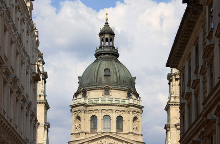 St. Stephen's Basilica in Budapest, Hungary の写真素材