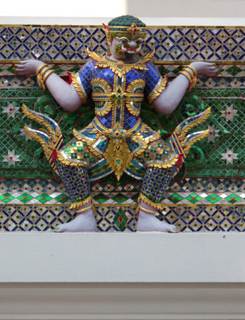Statue from giant temple in thailand.の写真素材