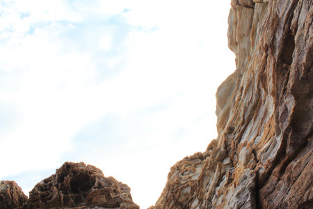 Sky and Cliffの写真素材