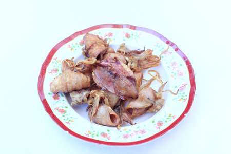 Fried dried squidの写真素材