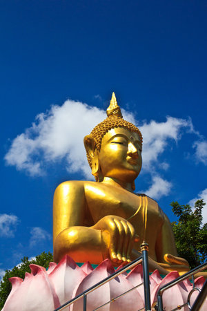 Statue of Buddha in Thailandの写真素材