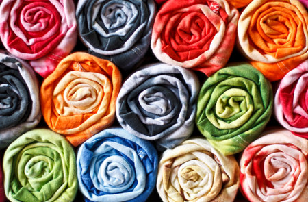 Color fabricの写真素材