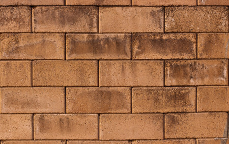 Red brick wall, square format