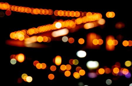 lights blurred bokeh background