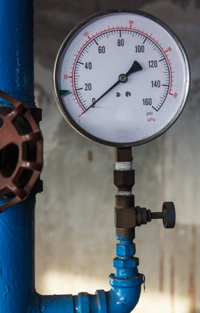 Pipe valve water connection on industryの写真素材