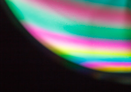 Many party soap bubbles isolated on black. Extremely detailedの写真素材