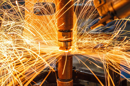 Spot welding Industrial automotive in thailandの写真素材