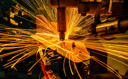 Industrial welding automotive in thailandの写真素材