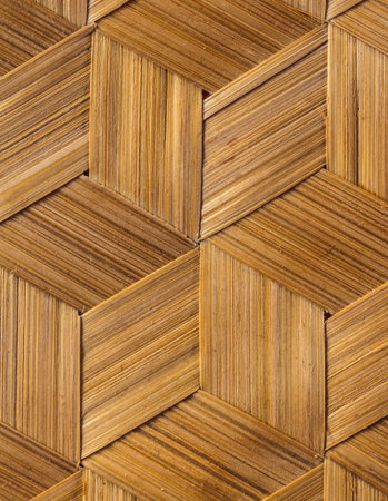 Wickerwork bamboo basket texture beautiful and backgroundの写真素材