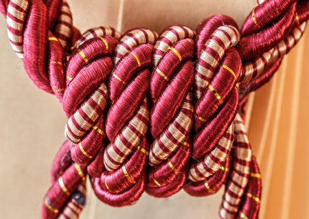 Curtain Tie rope beautiful colors designの写真素材