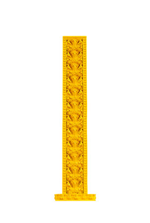 Thai traditional pattern culture decorated separately on white background.の写真素材