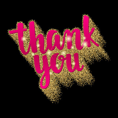 Decorative illustration with golden glitter texture for your blog design on chalkboard dark background.のイラスト素材