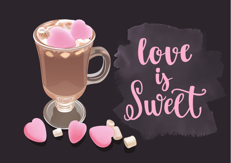 Romantic saying for Valentines Day.のイラスト素材