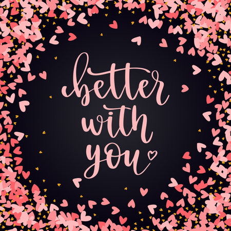 Happy Valentines Day. Modern style calligraphy phrase.のイラスト素材