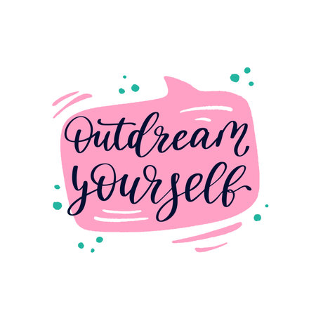 Travel inspiration quote. Positive phrase about trip and adventure.のイラスト素材