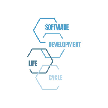 software development life cycle vector illustrationのイラスト素材