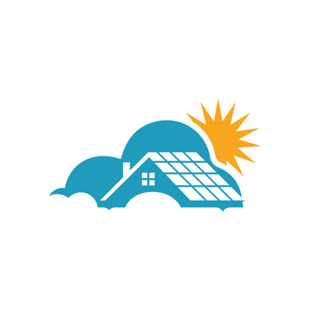 Sky House in the clouds icon vector illustrationsのイラスト素材