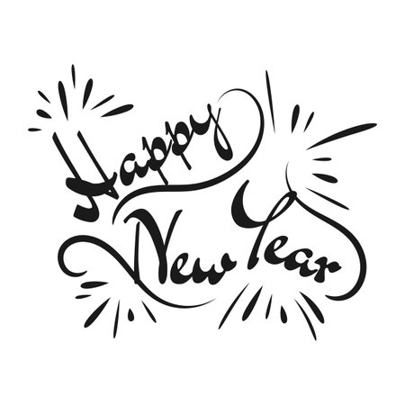 creative design splashing firework of celebrations Happy new year 2020 Illustration Concept Imageのイラスト素材