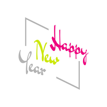 vintage Happy new year 2020 Illustration background Concept Imageのイラスト素材