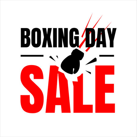 Boxing Day Sale letter for Banner web banner Poster or Flyer design vector templateのイラスト素材