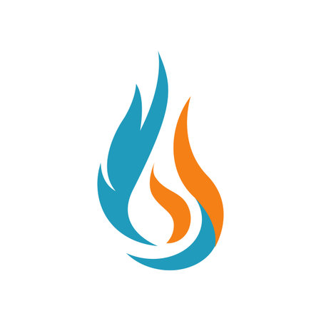 hot fire flames icon vector icons illustrations in white backgroundのイラスト素材
