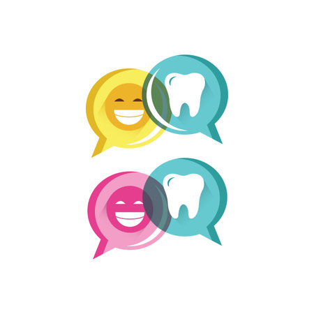 good review dental care service vector icon icon in vibrant colorのイラスト素材