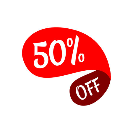 50% off Sale Design 40 Percent Special Discount Offer Banner Marketing Promotional Poster Vector Templateのイラスト素材