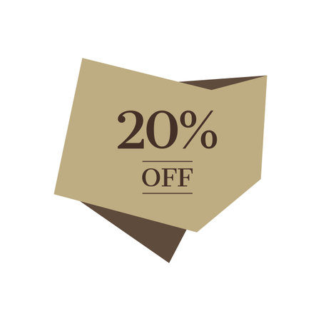 20% off Sale 20 percent Discount Special Price Offer Marketing Promotional Poster Design Vector Illustrationのイラスト素材