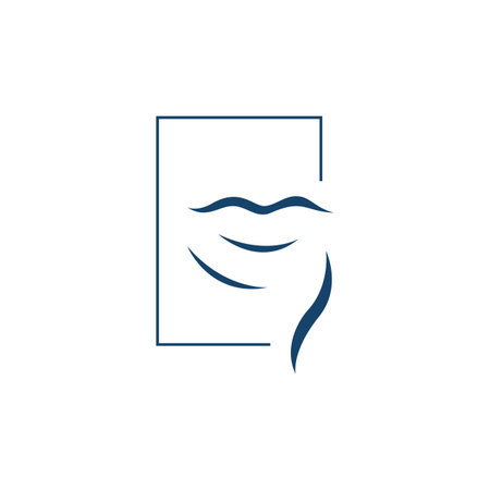 orthodontics smile logo design vector creative mouth and tooth templateのイラスト素材