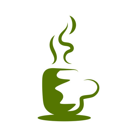 a cup of coffee logo Design vector illustrationsのイラスト素材