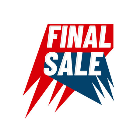 final sale logo sign banner special offer promotion vector illustrationのイラスト素材