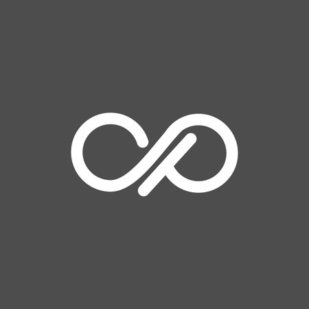 flat Infinity Vector Logo Template Illustration Design. Vector EPS 10.のイラスト素材