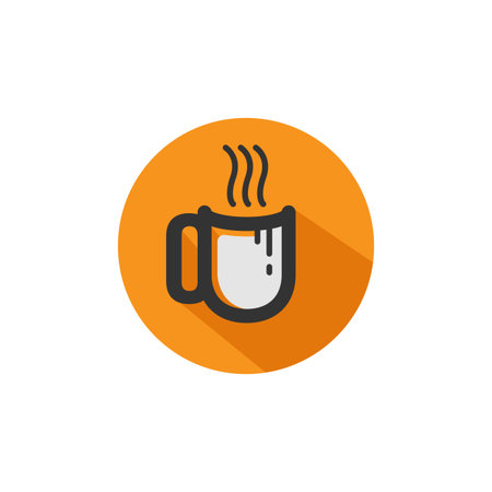 Coffee icon Logo Template Design Vector, Simple and unique logo for shop business sign.のイラスト素材