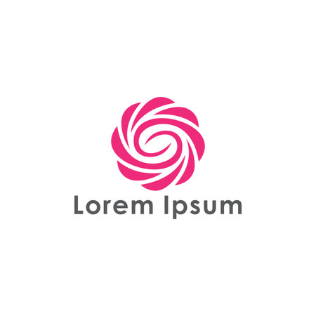 Abstract Cyrcle logo design.Vector logo templateのイラスト素材