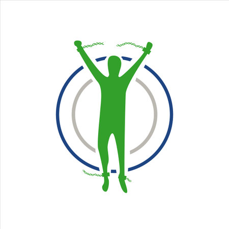 man flying with his wings freedom logo design vector illustrationのイラスト素材