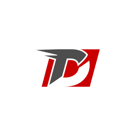 Modern design letter D symbol for element design. Technology design letter D letter for your business company. Vector illustrationのイラスト素材