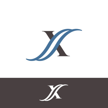 Luxury design symbol letter X for element design. Icon symbol X for your best business symbol. Vector illustrationのイラスト素材