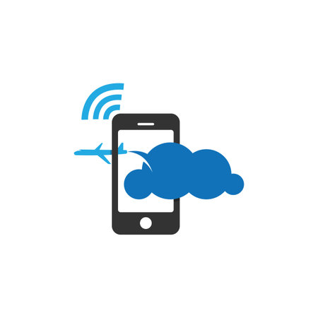 Online smart travel mobile vector technology design templateのイラスト素材