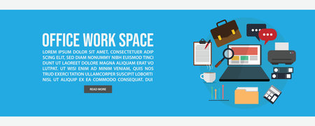 Mountain landscape web banner template design. Flat design style mountain landscape web banner vector illustration designのイラスト素材