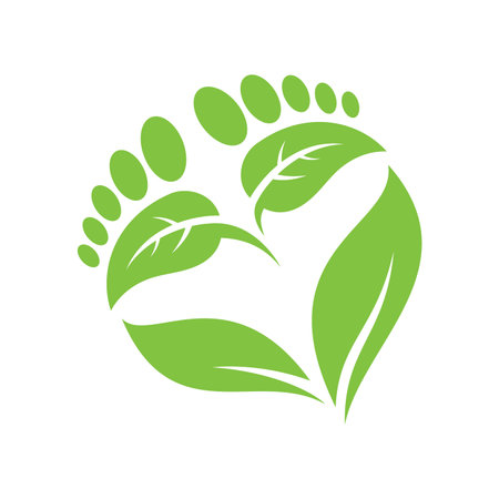 Podiatry symbol isolated on white background. Foot care symbol Icon design. Vector illustrationのイラスト素材