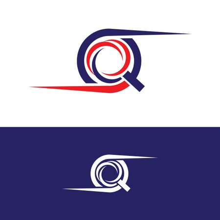 Modern design letter Q for your best business symbol. Vector illustrationのイラスト素材