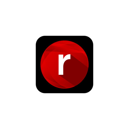 Initial letter R for your best business symbol. Vector illustrationのイラスト素材