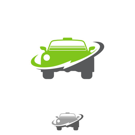 Electric car icon isolated on white background from ecology collection. Electric car icon trendy and modern electric car symbol. Vector illustration EPS.8 EPS.10のイラスト素材